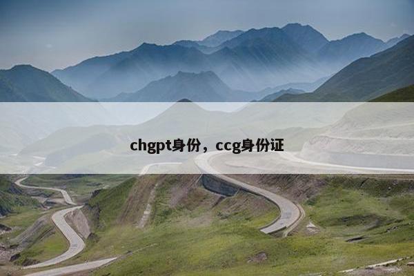 chgpt身份，ccg身份证
