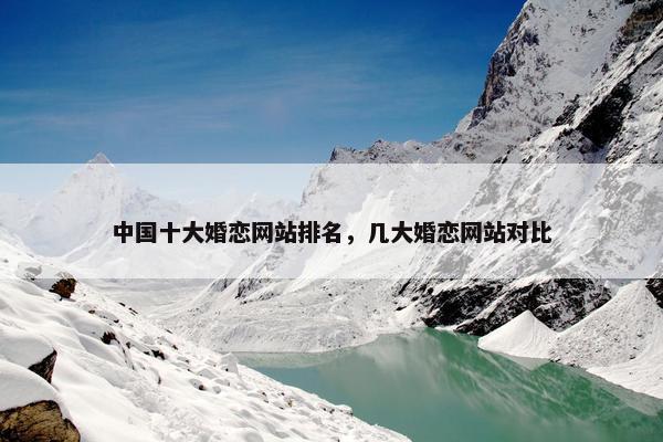 中国十大婚恋网站排名，几大婚恋网站对比