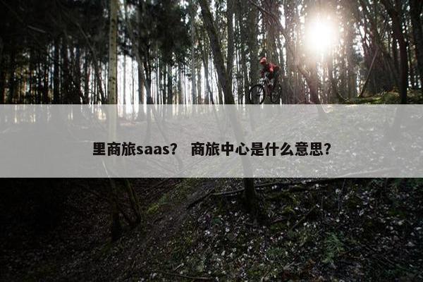 里商旅saas？ 商旅中心是什么意思？