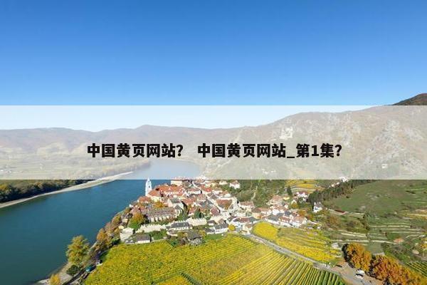 中国黄页网站？ 中国黄页网站_第1集？
