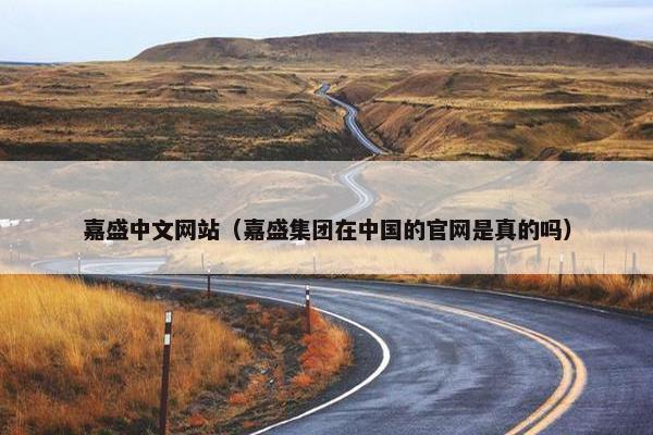 嘉盛中文网站（嘉盛集团在中国的官网是真的吗）
