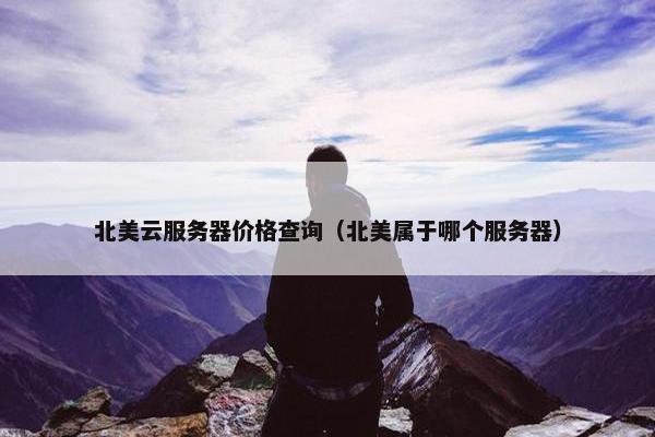 北美云服务器价格查询（北美属于哪个服务器）