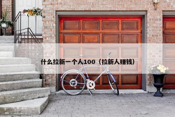 什么拉新一个人100（拉新人赚钱）