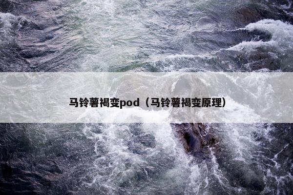马铃薯褐变pod（马铃薯褐变原理）