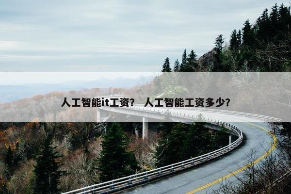人工智能it工资？ 人工智能工资多少？
