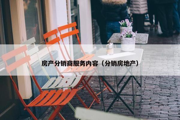 房产分销商服务内容（分销房地产）