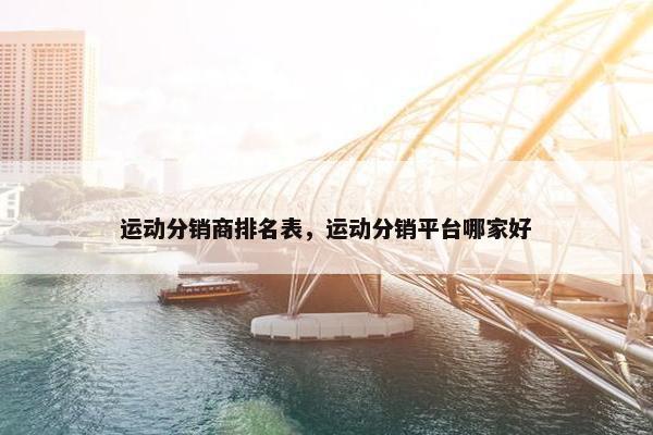 运动分销商排名表，运动分销平台哪家好