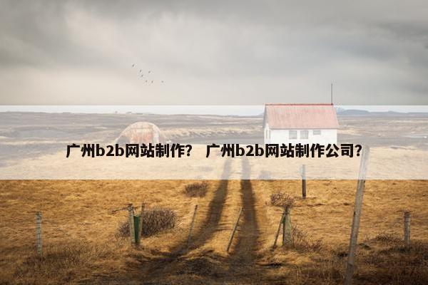 广州b2b网站制作？ 广州b2b网站制作公司？