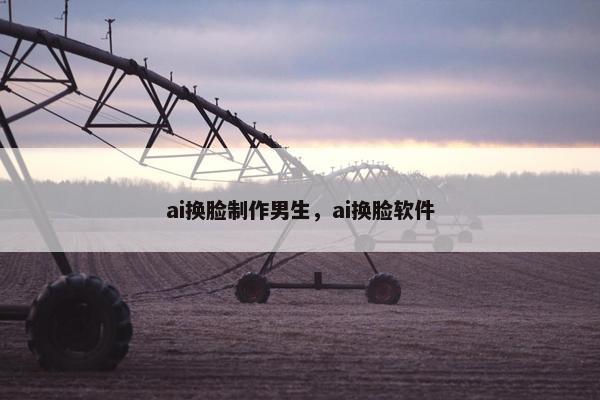 ai换脸制作男生，ai换脸软件