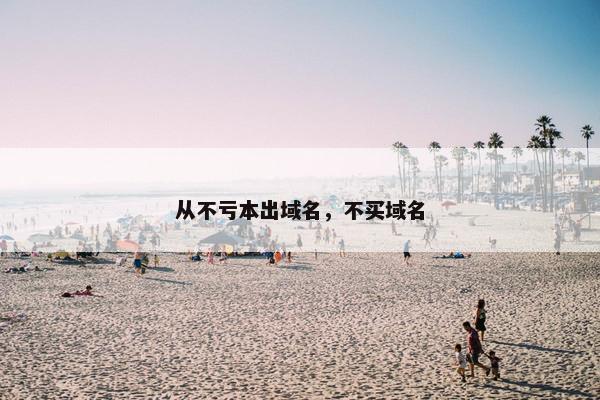 从不亏本出域名，不买域名