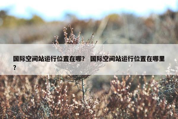 国际空间站运行位置在哪？ 国际空间站运行位置在哪里？