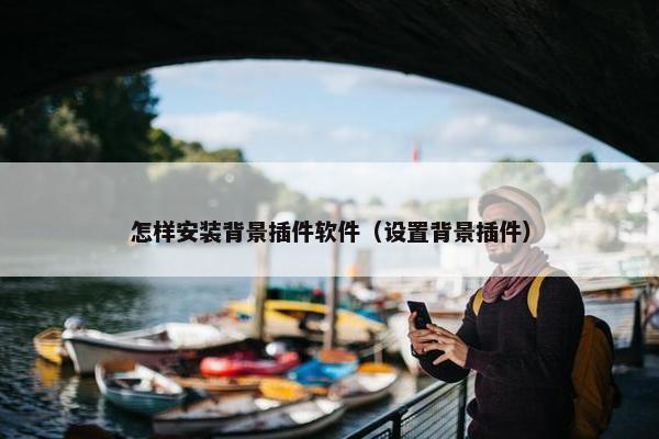 怎样安装背景插件软件（设置背景插件）