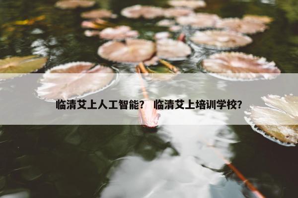 临清艾上人工智能？ 临清艾上培训学校？