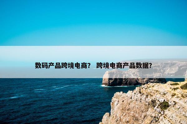 数码产品跨境电商？ 跨境电商产品数据？