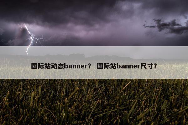 国际站动态banner？ 国际站banner尺寸？