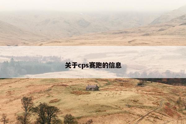 关于cps赛跑的信息