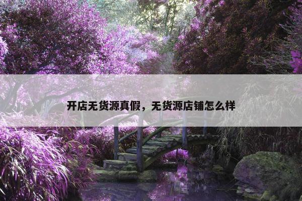 开店无货源真假，无货源店铺怎么样