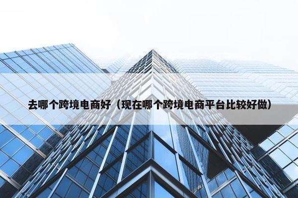 去哪个跨境电商好（现在哪个跨境电商平台比较好做）