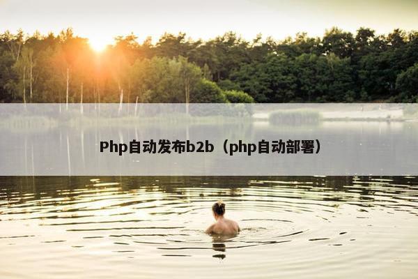 Php自动发布b2b（php自动部署）