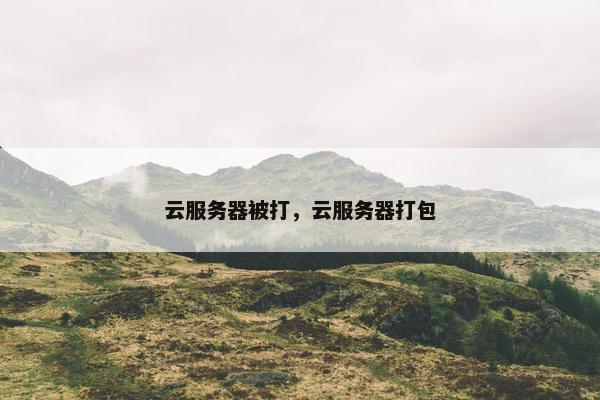 云服务器被打，云服务器打包