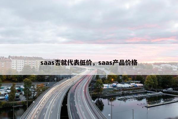 saas否就代表低价，saas产品价格