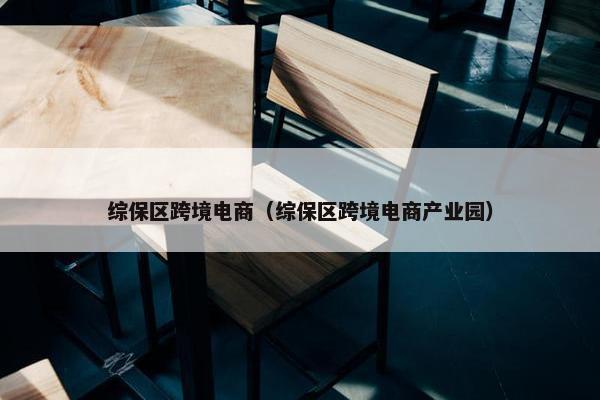 综保区跨境电商（综保区跨境电商产业园）