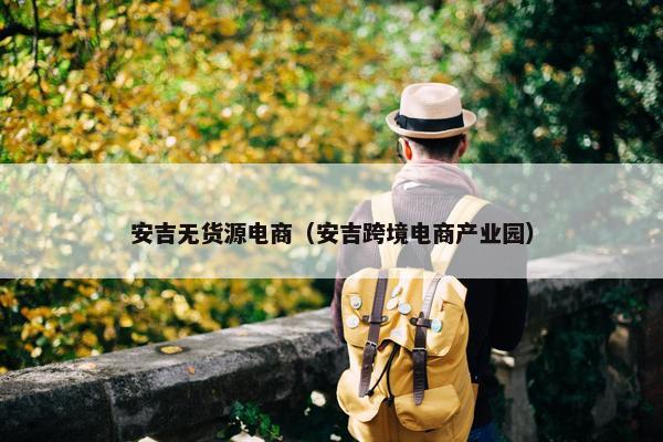 安吉无货源电商（安吉跨境电商产业园）