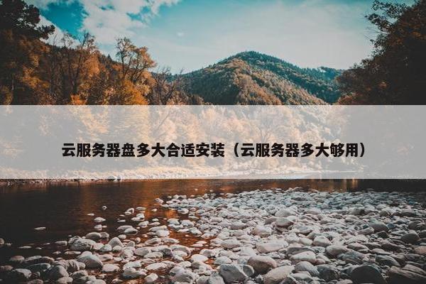 云服务器盘多大合适安装（云服务器多大够用）