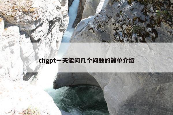 chgpt一天能问几个问题的简单介绍