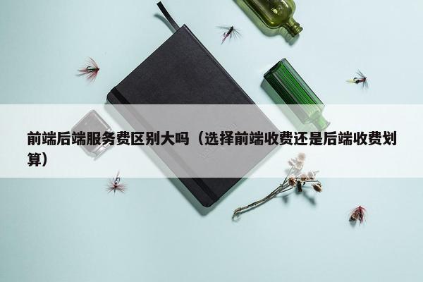 前端后端服务费区别大吗（选择前端收费还是后端收费划算）
