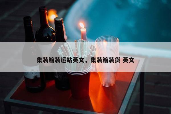 集装箱装运站英文，集装箱装货 英文