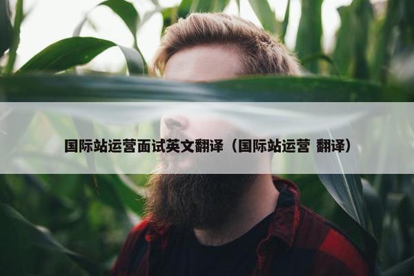 国际站运营面试英文翻译（国际站运营 翻译）