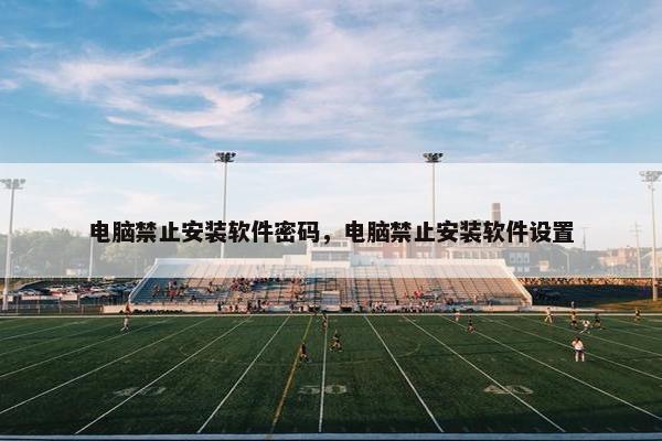 电脑禁止安装软件密码，电脑禁止安装软件设置