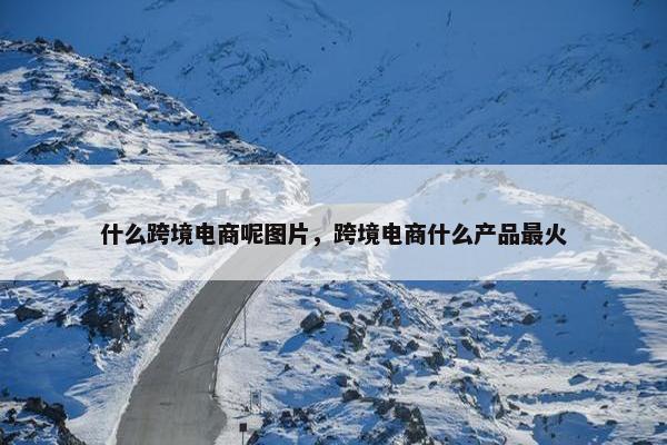 什么跨境电商呢图片，跨境电商什么产品最火