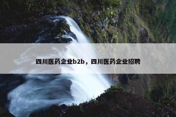 四川医药企业b2b，四川医药企业招聘