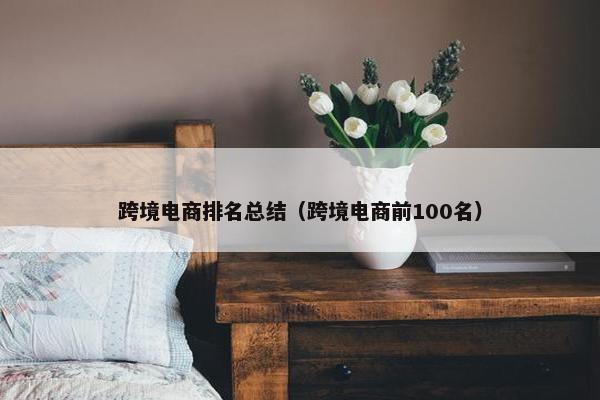 跨境电商排名总结（跨境电商前100名）