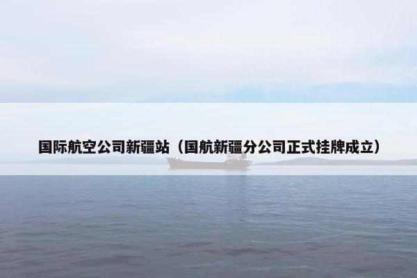 国际航空公司新疆站（国航新疆分公司正式挂牌成立）