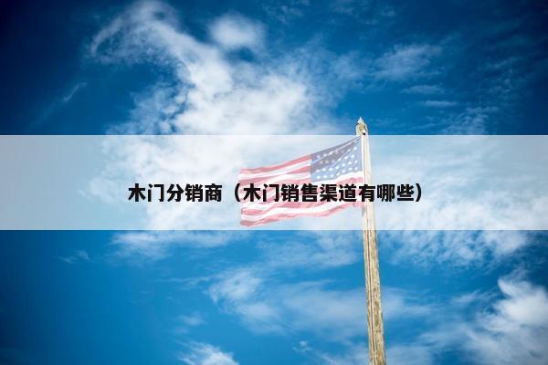 木门分销商（木门销售渠道有哪些）