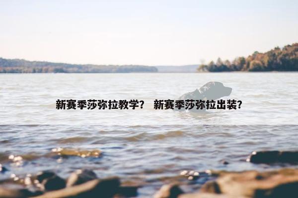 新赛季莎弥拉教学？ 新赛季莎弥拉出装？