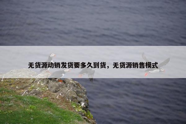 无货源动销发货要多久到货，无货源销售模式