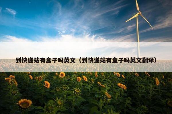 到快递站有盒子吗英文（到快递站有盒子吗英文翻译）